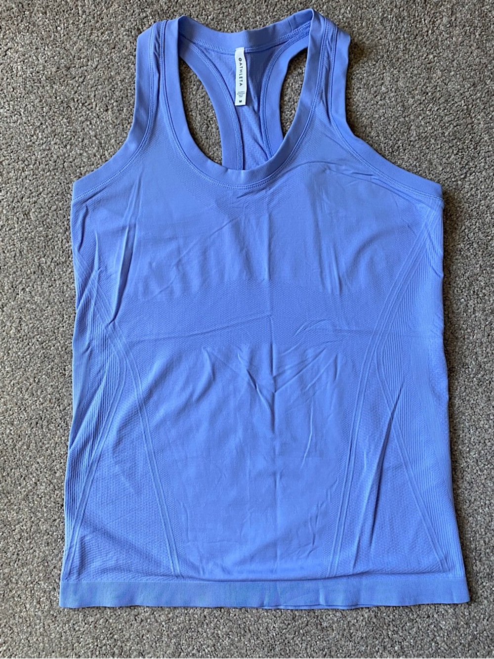 🎉Athleta Renew Seamless Racerback Tank, Women’s Size Med, Periwinkle
